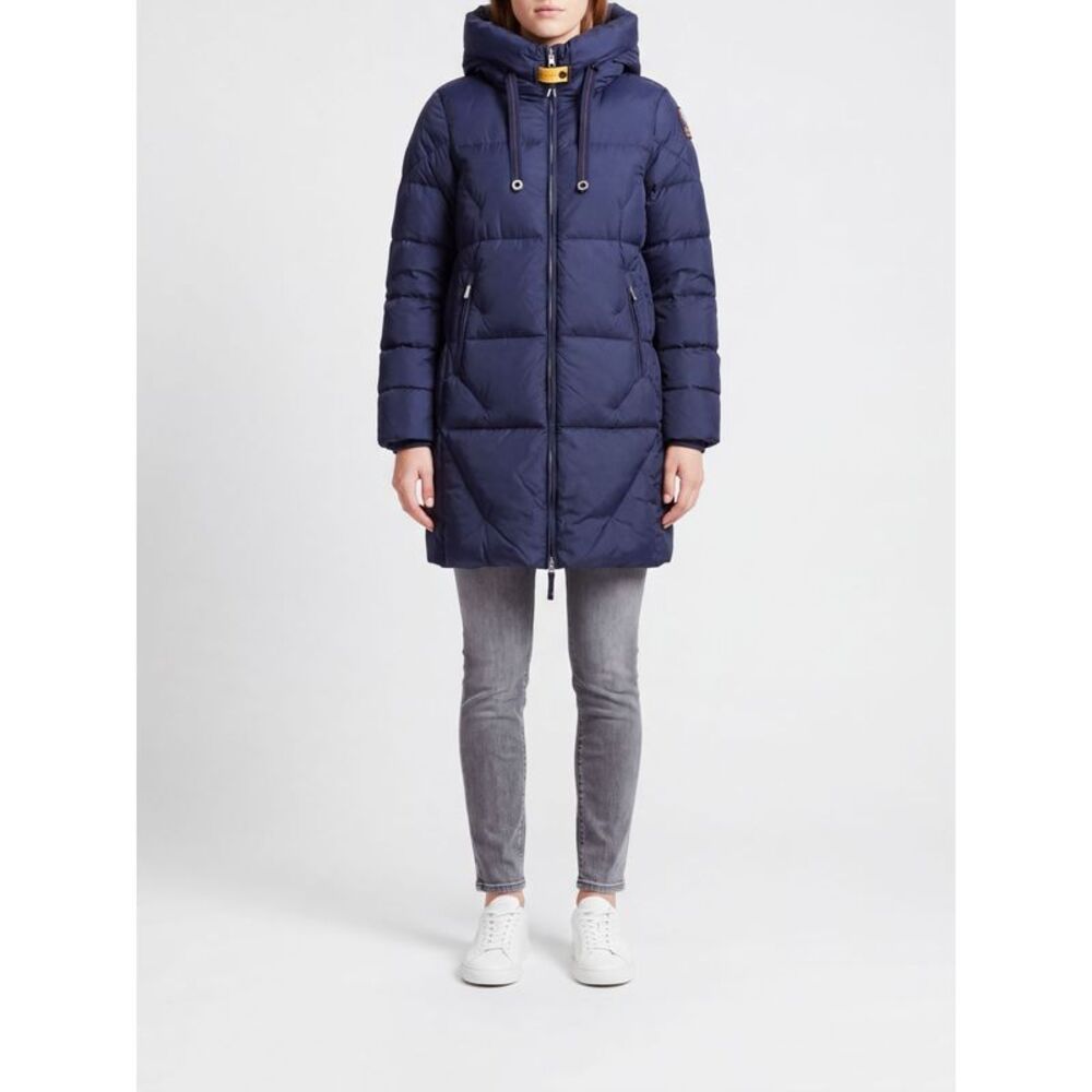 Parajumpers Women Parajumpers Janet Long Quilted Nylon Down Jacket With Hood